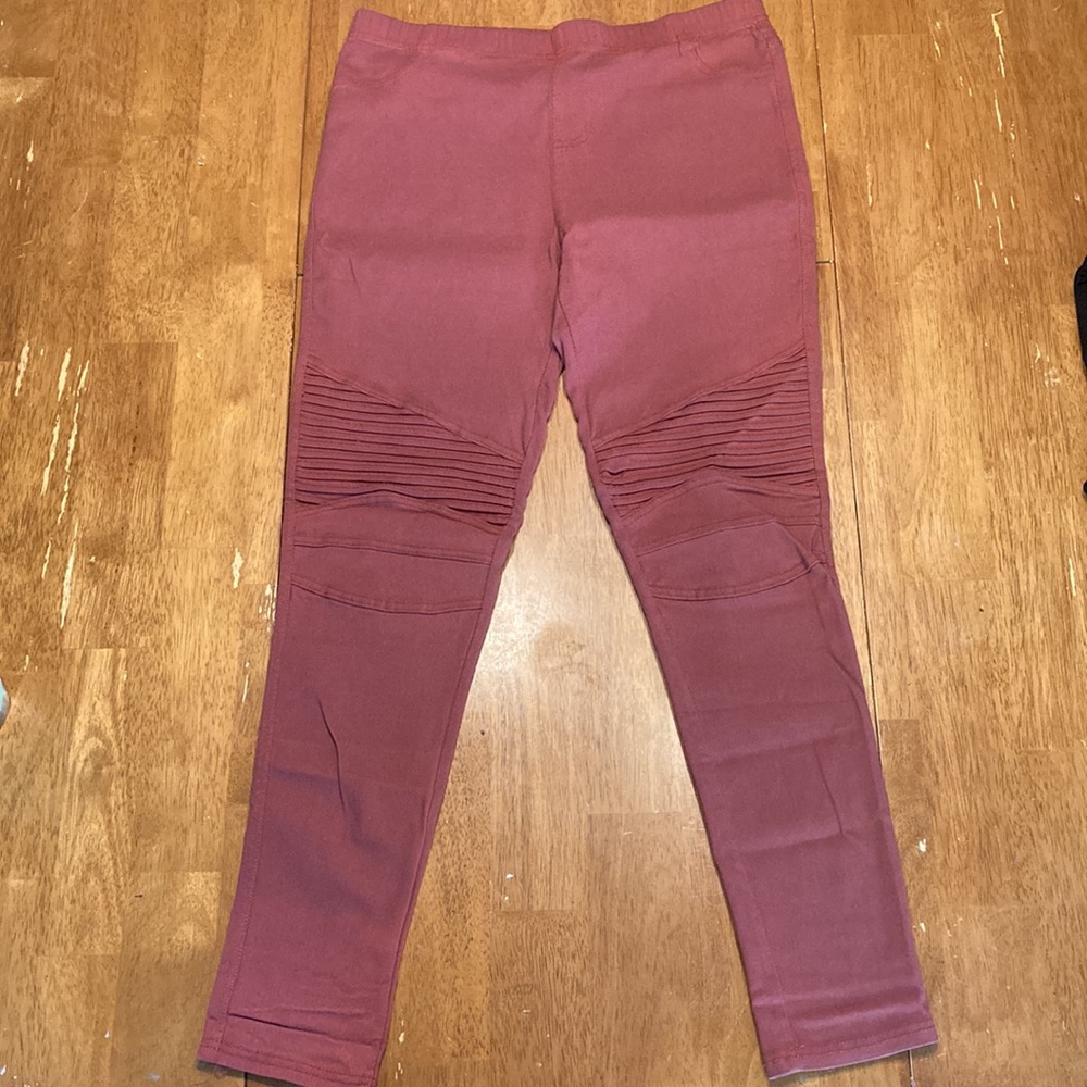 Moto Leggings light burgundy size 2xl (runs small)